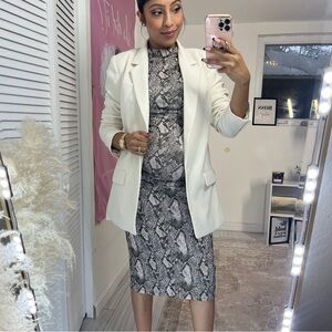 Chic Snake Print Dress